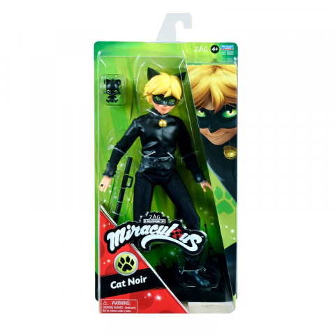 Jucarii Fete - Papusa Miraculous, Zag Heroez, Cat Noir, 30 cm