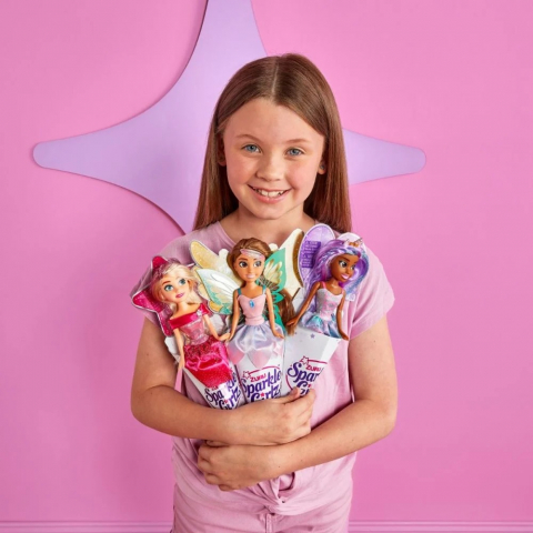 Papusa printesa Sparkle Girlz, Roz, 27 Cm [2]