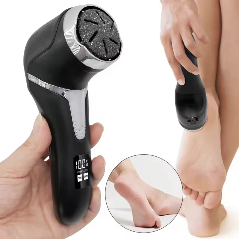 Pila electrica profesionala pentru talpi si calcaie, cu afisaj LCD, 2 viteze si sistem de aspirare [1]