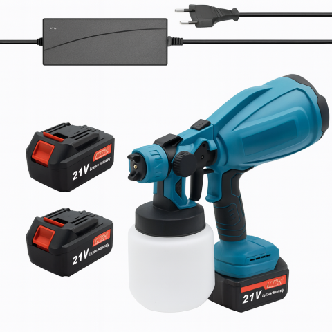 Pistol Electric de Vopsit Profesional cu 2 Acumulatori 21V – Pulverizare Reglabila [2]