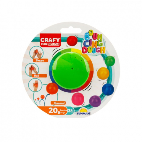 Plastilina - Plastilina colorata, Crafy, Verde, 20 g