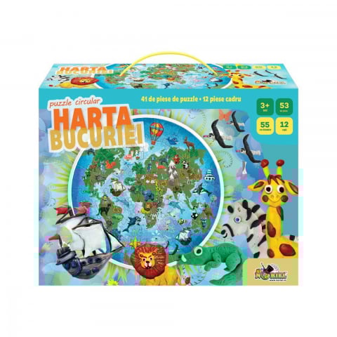 Puzzle - Puzzle circular Noriel, Harta Bucuriei