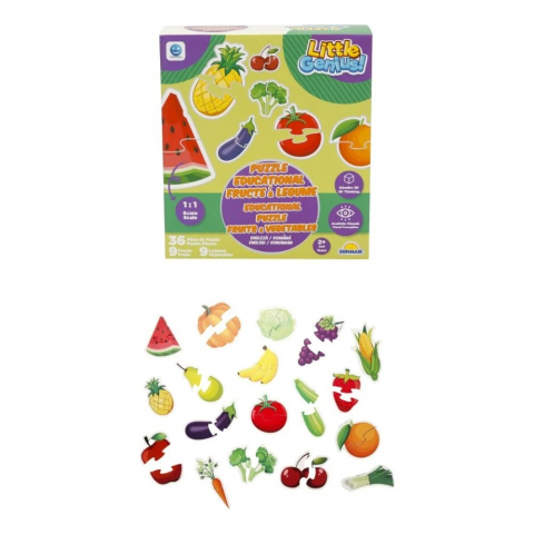 Puzzle educational cu fructe si legume, Smile Games, 36 piese [5]