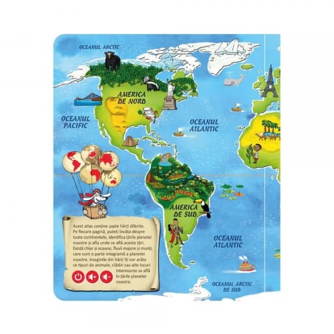 Raspundel Istetel, Carte interactiva Atlasul lumii [2]