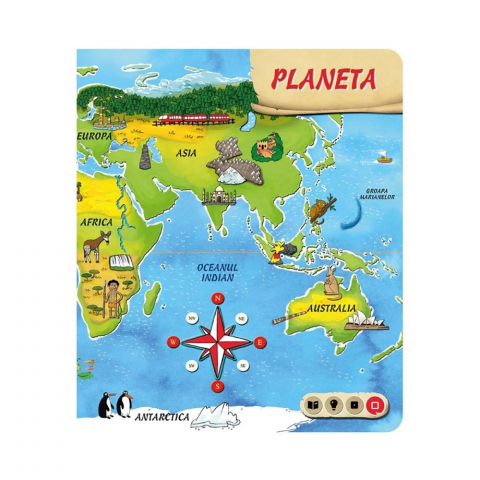 Raspundel Istetel, Carte interactiva Atlasul lumii [3]