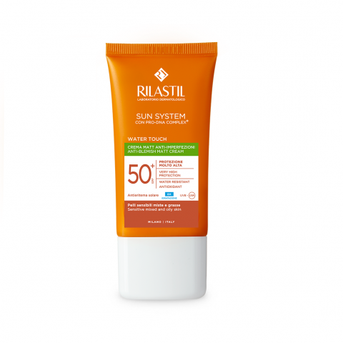 Protectie solara - RILASTIL SUN SYSTEM - Crema ten Water Touch Mat SPF 50+ x 50ml