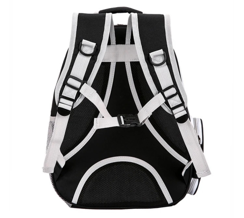 Rucsac transparent pentru pisici si caini mici 24x32x41 cm - ventilatie, confort si siguranta, Gri [6]