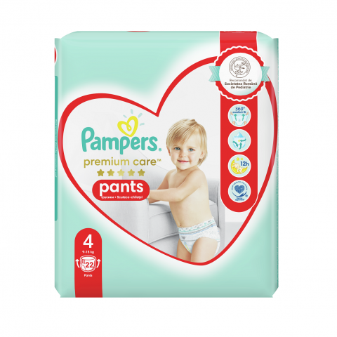 Igiena si Ingrijire - Scutece Pants Premium Care, Nr. 4, 9-15 Kg, 22 bucati, Pampers