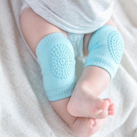 Mama si Copilul - Set 2 Genunchiere antialunecare pentru Bebelusi, Turcoaz