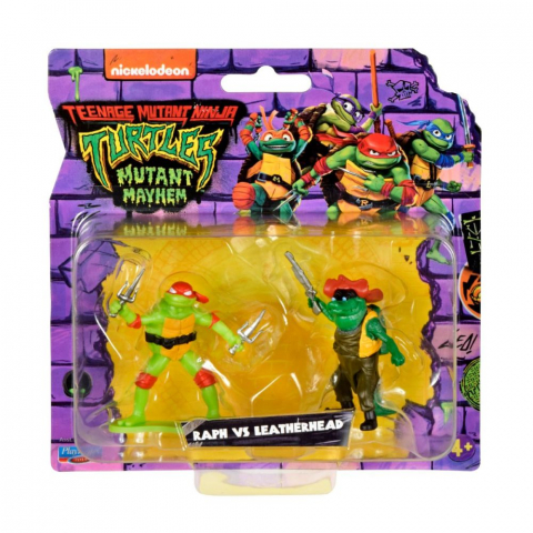 Figurine - Set 2 mini figurine, Testoasele Ninja, Raph Vs Leatherhead
