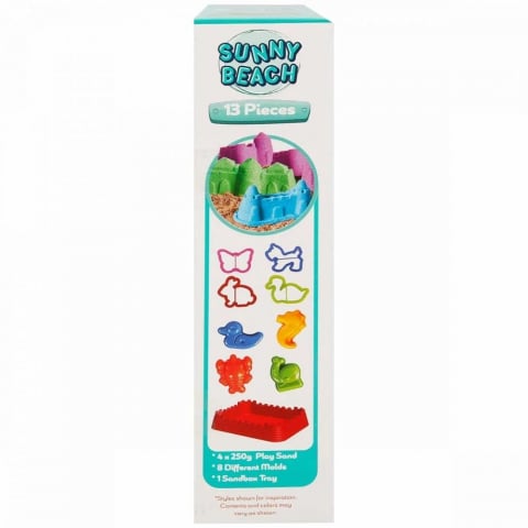 Set nisip kinetic, Crafy Fun Sand, Sunny Beach, 13 piese, 1 kg nisip [3]