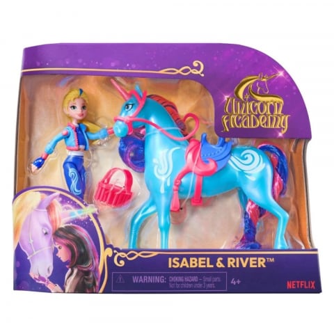 Jucarii Fete - Set papusa Isabel si unicornul River, Unicorn Academy