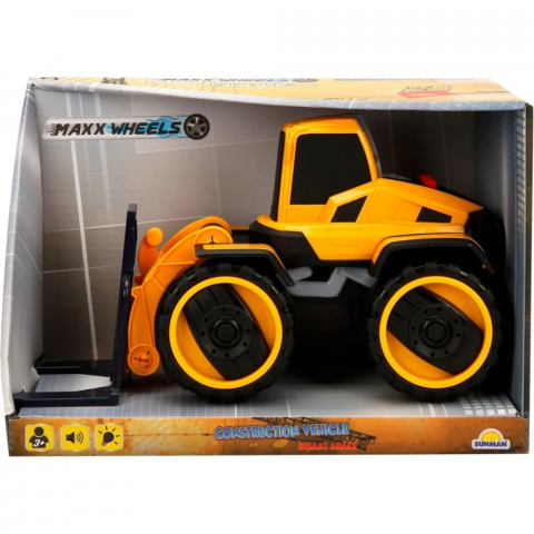 Masinute - Stivuitor cu lumini si sunete, Maxx Wheels