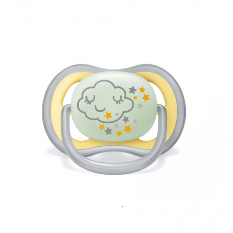 Suzete fosforescente Ultra Air Philips Avent, +18 luni, 2 bucati Galben SCF376/01, Philips [3]