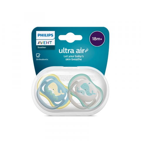 Suzete Ultra Air, +18 luni, SCF349/24, Neutru, 2 buc, Philips Avent [2]