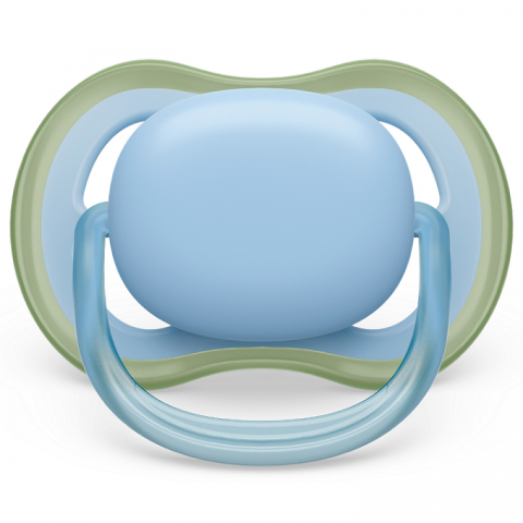 Suzete Ultra Air Philips Avent, 0-6 luni, 2 bucati, Verde si Blue, SCF085/21, Philips [2]