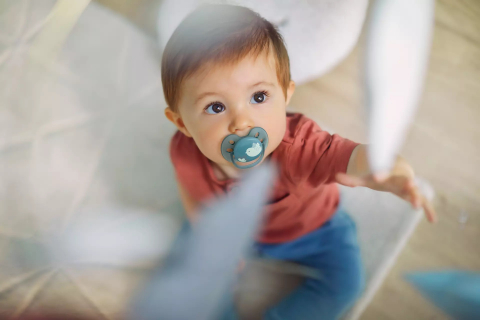 Suzete Ultra Soft Philips Avent, 6-18 luni, 2 bucati, Bleu si Gri cu Desen, SCF091/15, Philips [2]