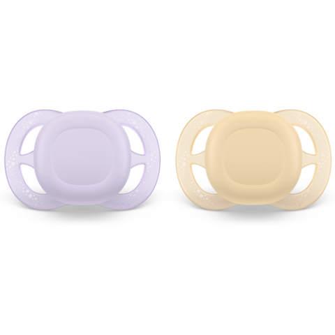 Suzete Ultra Strat Philips Avent, 0-2 luni, 2 bucati, Mov/Portocaliu, SCF075/01, Philips [2]