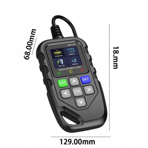 Tester Auto OBD2 Profesional YM119 – Model 2025, Diagnoza Motor si Test Baterie [3]