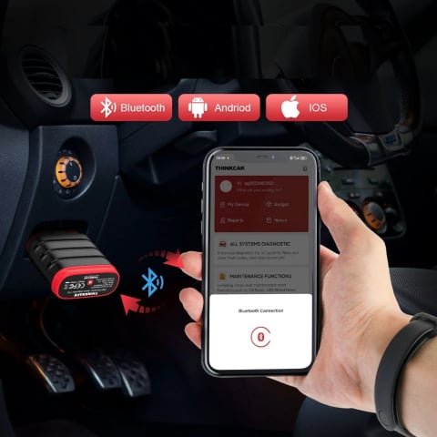 Tester Auto Profesional Launch ThinkSafe OBD2 Bluetooth - Diagnoză completă pentru toate sistemele auto, compatibil Android & IOS [8]