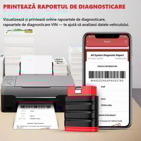 Tester Auto Profesional Launch ThinkSafe OBD2 Bluetooth - Diagnoză completă pentru toate sistemele auto, compatibil Android & IOS [2]