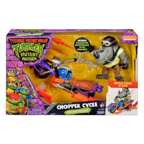 Figurine - Vehicule cu figurina, Testoase Ninja, Rocksteady