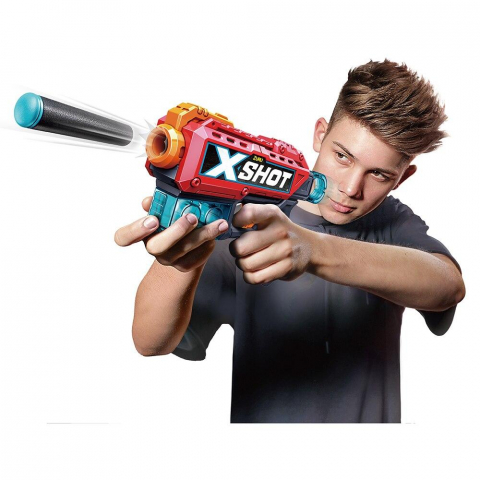 X-SHOT Blaster combo Excel Kickback, arma de jucarie, 8 proiectile [5]