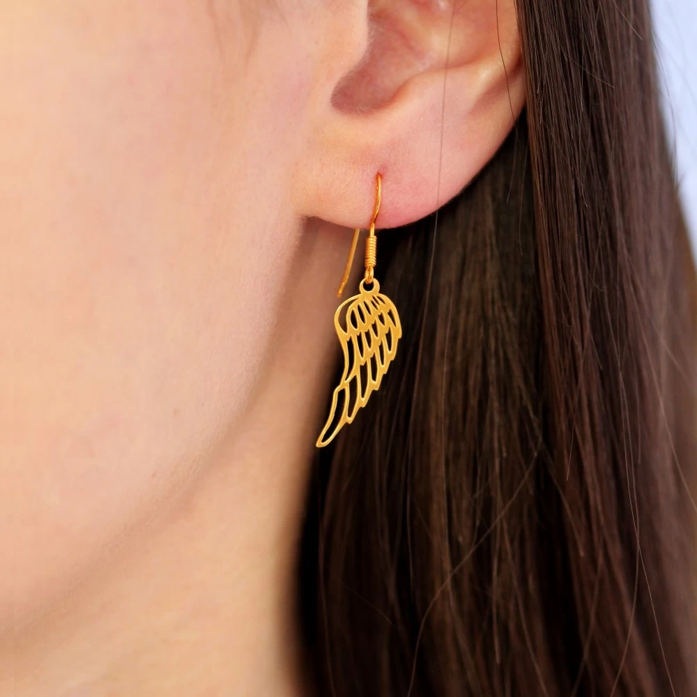 Cercei Ala cu aripi și tortiță deschisă [2]