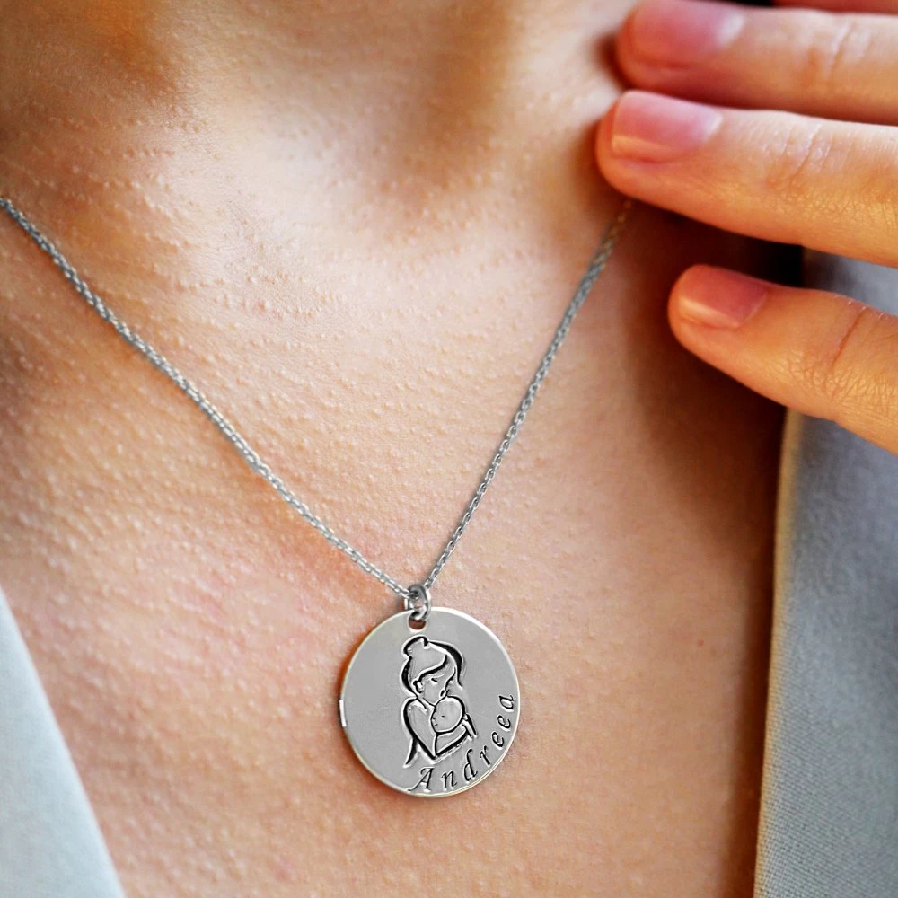 Colier Bimbo personalizat mama și bebe [2]