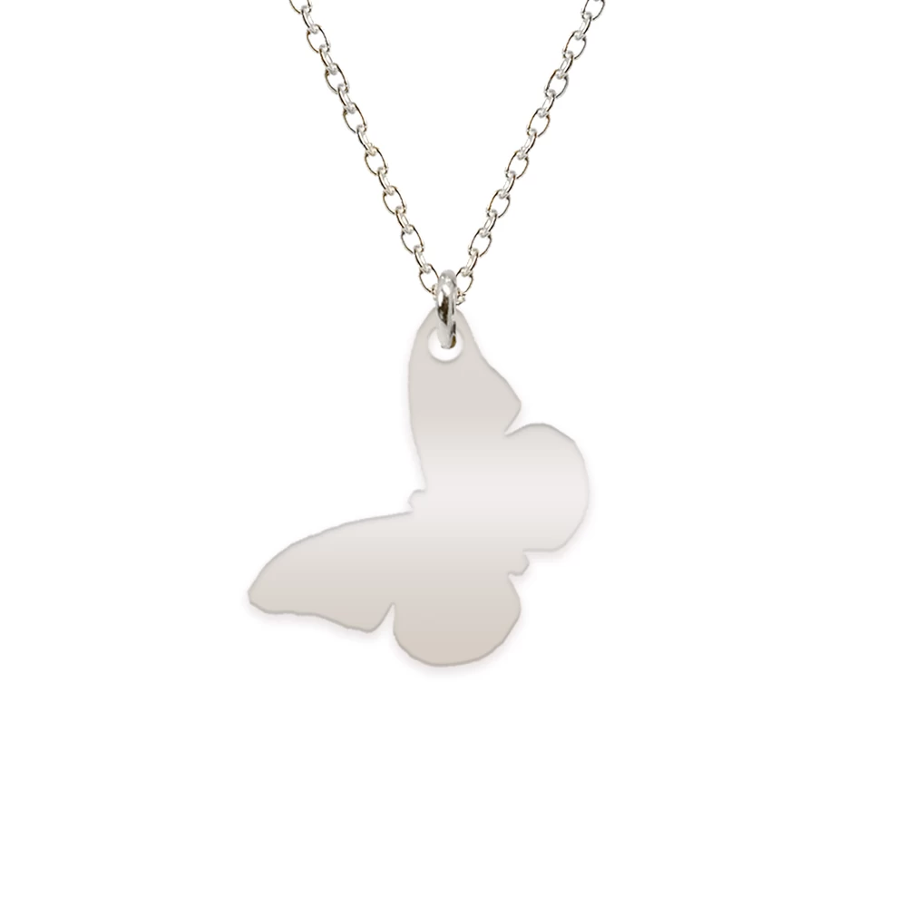 Coliere și lănțișoare - Colier Farfalla personalizat cu fluturaș