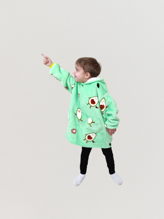 Hanorac Veselia 4-7 ani design avocado [1]