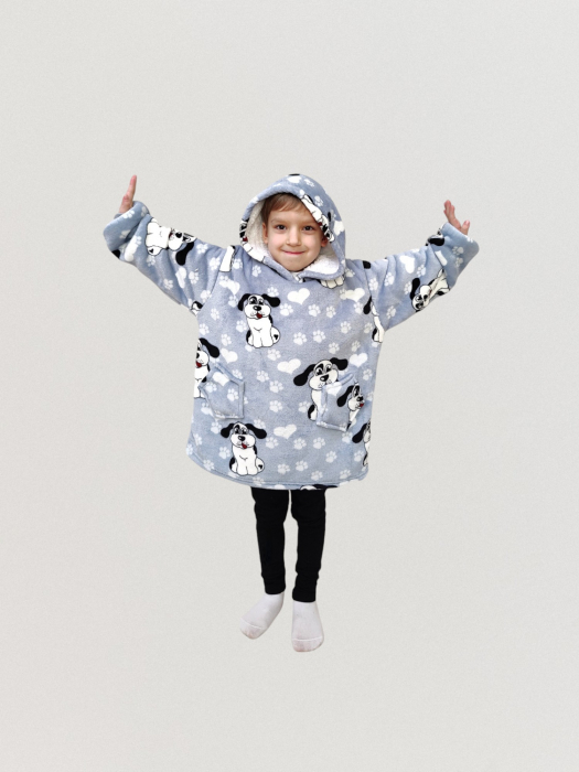 Hanorac Veselia 4-7 ani design  blue dog [2]
