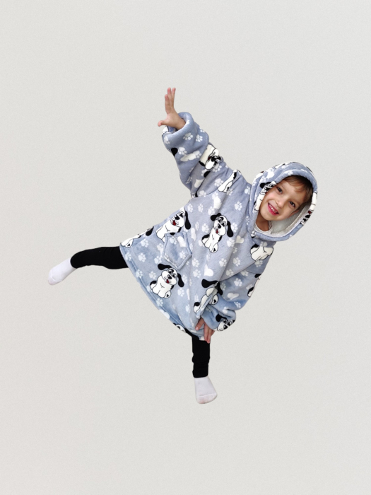 Hanorac Veselia 4-7 ani design  blue dog [1]
