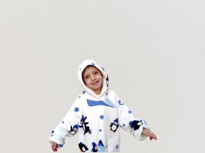 Hanorac Veselia 4-7 ani design pinguin [4]