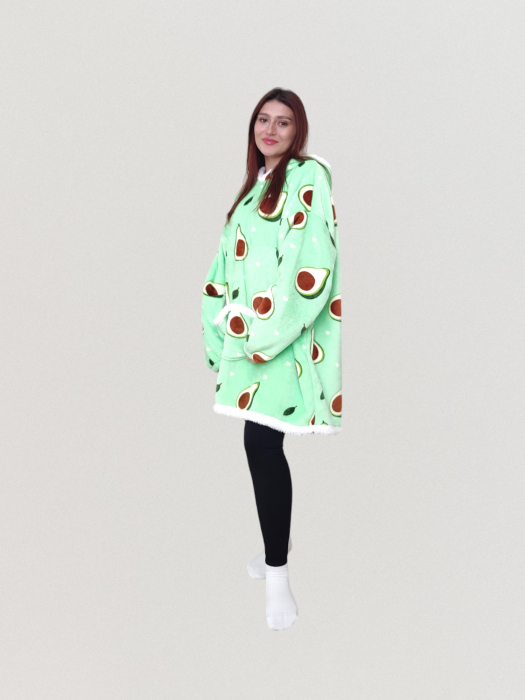 Hanorac Veselia maxi design avocado [2]