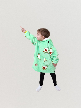 Hanorace Veselia mini - Hanorac Veselia 4-7 ani design avocado