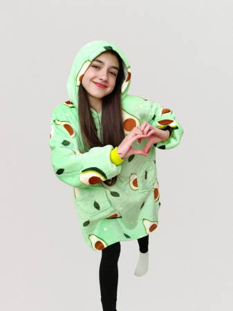 Hanorace - Hanorac Veselia 7-12 ani design avocado