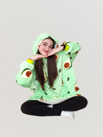 Hanorac Veselia 7-12 ani design avocado [3]