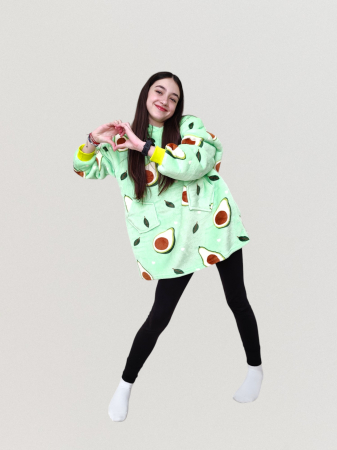Hanorac Veselia 7-12 ani design avocado [2]