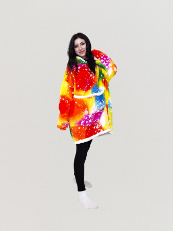 Hanorace - Hanorac Veselia maxi design red star