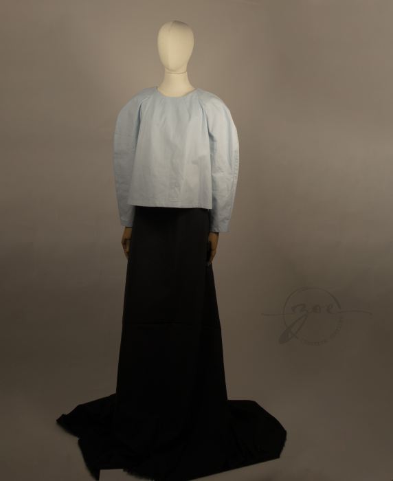 Cămașă din bumbac poplin oversize | Linii Esențiale [5]