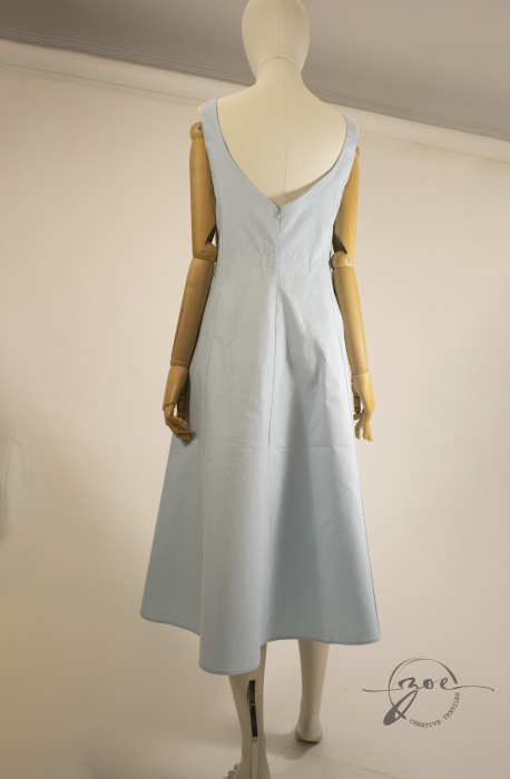 Rochie bumbac cu spatele gol [2]