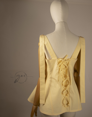 Corset din bumbac fără balene – Colecția Brâncuși | Zoe Creativ [8]