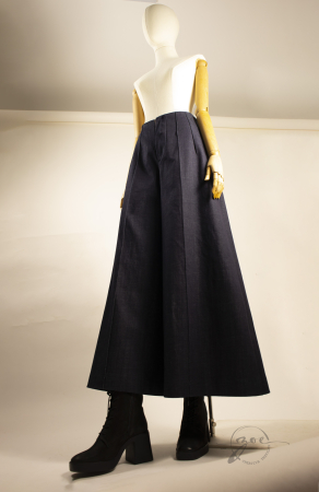 Pantaloni-Evazati-Denim-Talie-Inalta-Efect-Slabire-Personalizati [2]