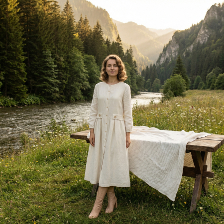 Rochii - rochie-zoe-floare-de-canepa-naturala-