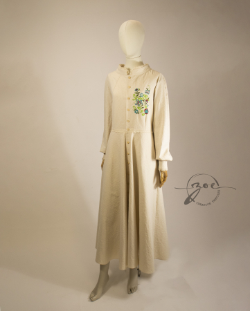 FLOARE DE BUMBAC - rochie-zoe-floare-de-camp-naturala