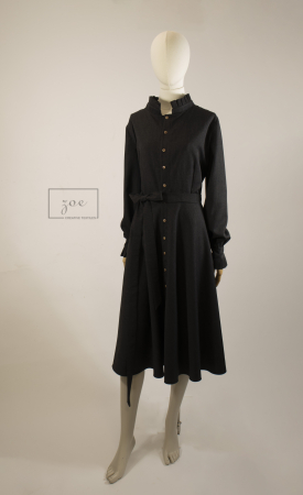 ECOU DE POVESTE - rochie-zoe-izvor-stofa-lana-clos-regala