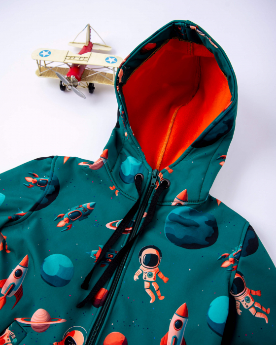 Jacheta din softshell cu imprimeu cu astronauti [5]