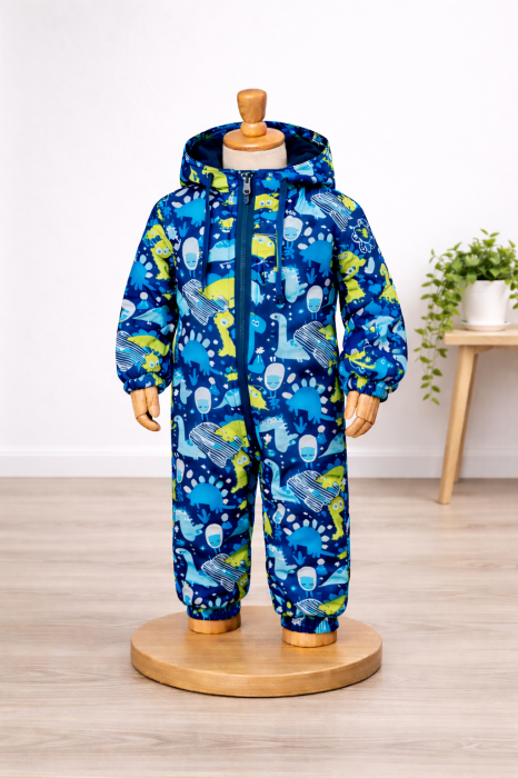 Salopeta din softshell cu imprimeu dinozauri [2]