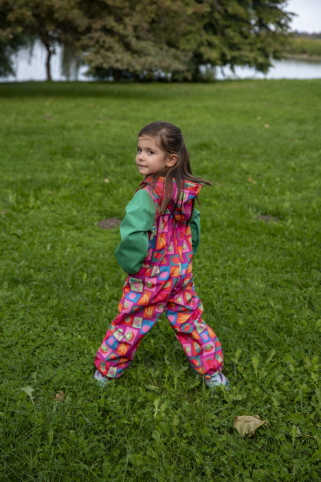Salopeta din softshell cu imprimeu fructe colorate [4]